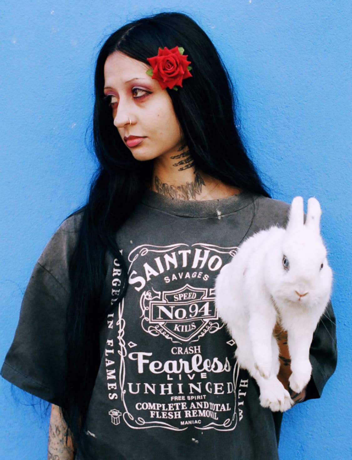 [새상품/2XL] 세인트미카엘 x 네이버후드 STHD 피어리스 반팔티셔츠 상품이미지3