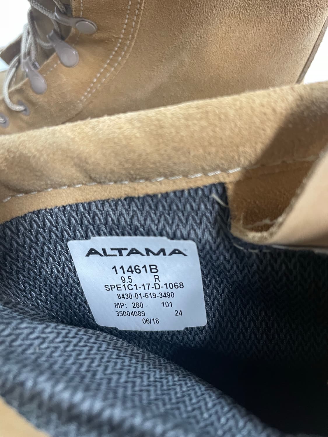 미군 지급용 altama 비브람솔 데저트 부츠 상품이미지6