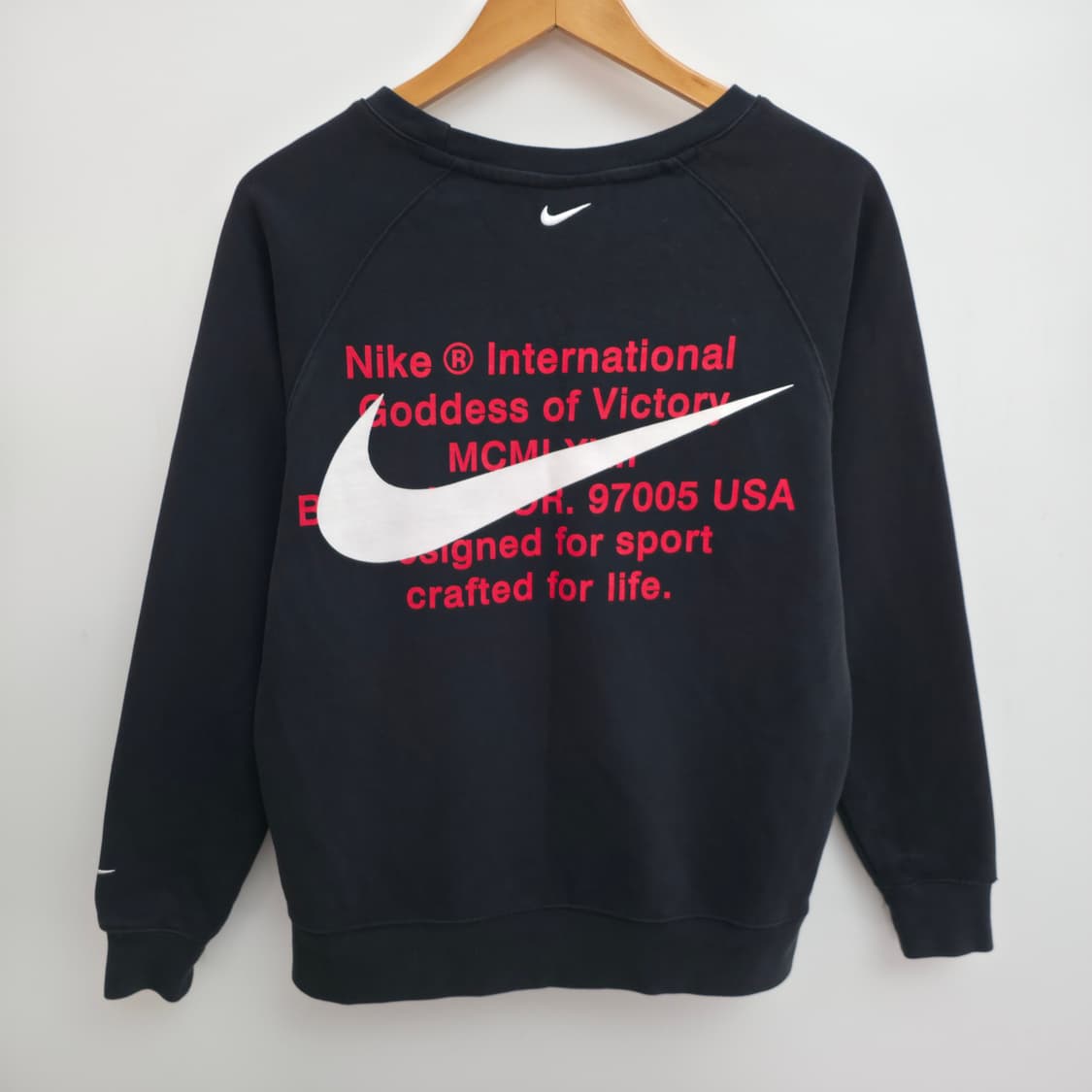 [S] 나이키 더블 스우시 블랙 맨투맨 상품이미지5