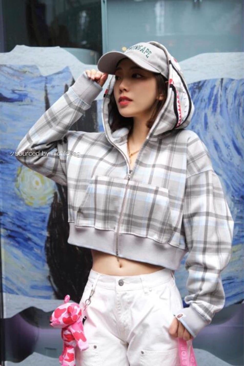 베이프 크롭 후드집업 상품이미지2