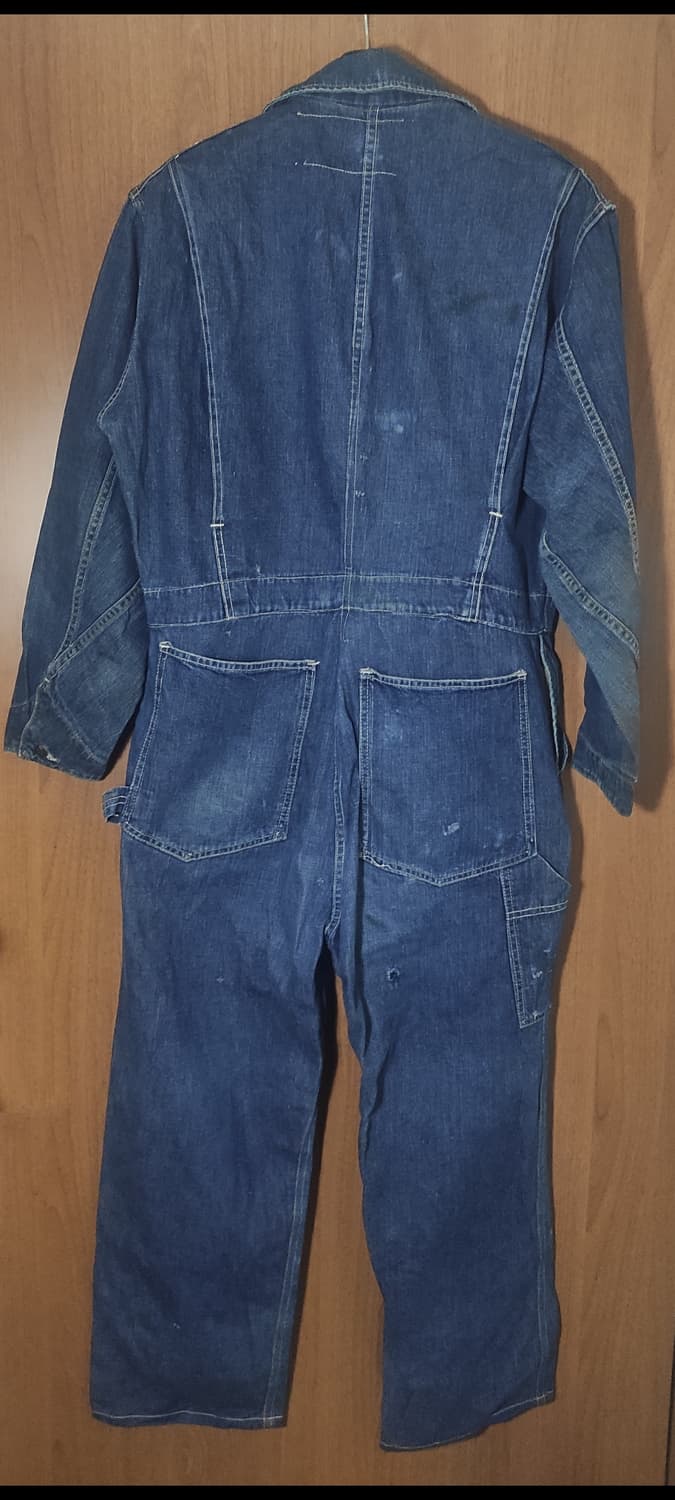 40s ww2 미군 13스타 버튼 데님 올인원 상품이미지2