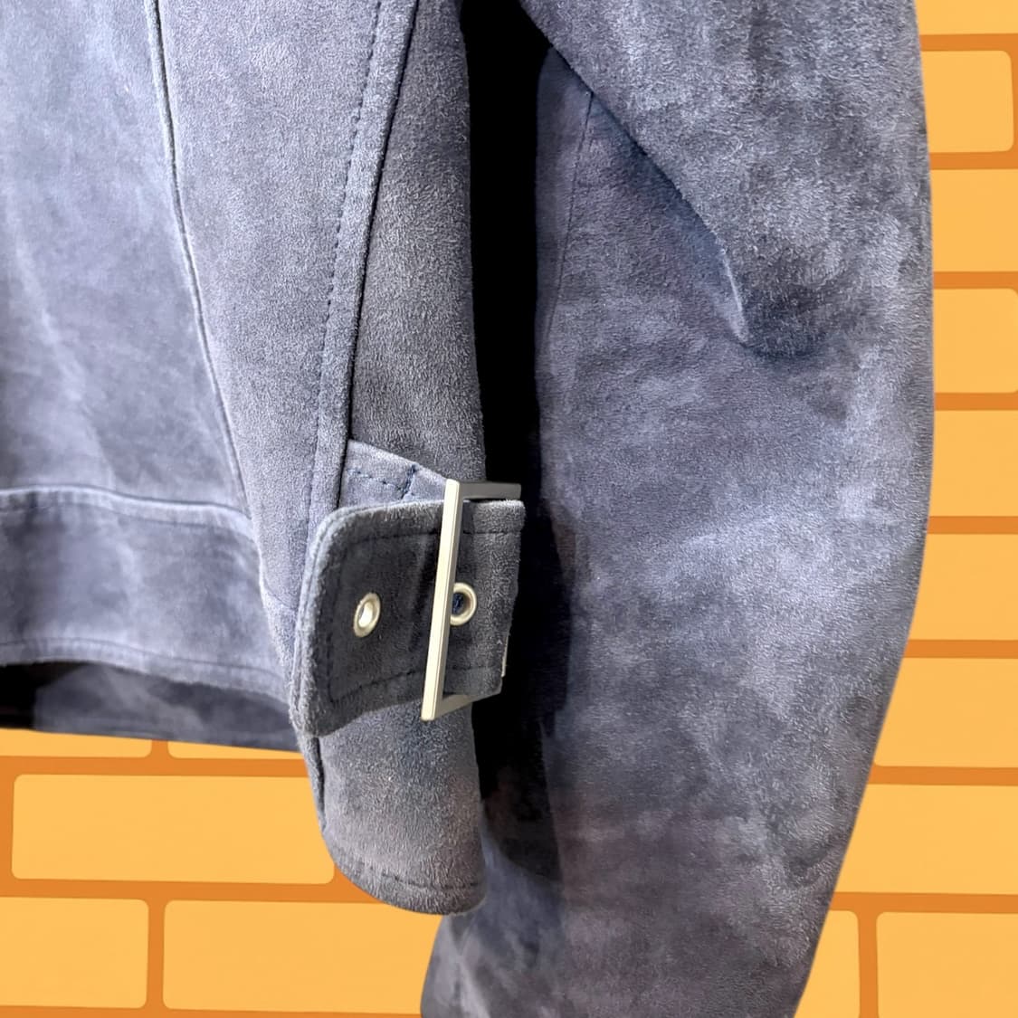 더블라이더 스웨이드 고트스킨 숏 자켓 (M) 상품이미지6