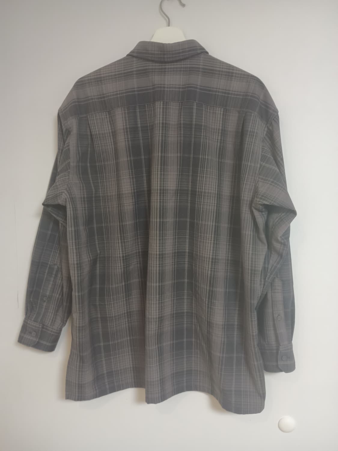 유니클로 U 플란넬 오버사이즈 체크셔츠 L사이즈 상품이미지3