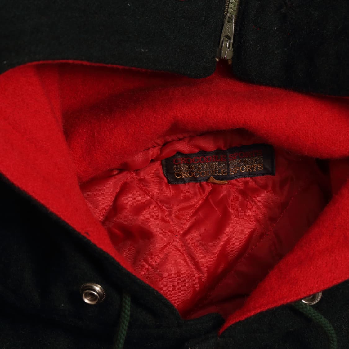 90's 일본빈티지 울 봄버 후드자켓 A1507 상품이미지3