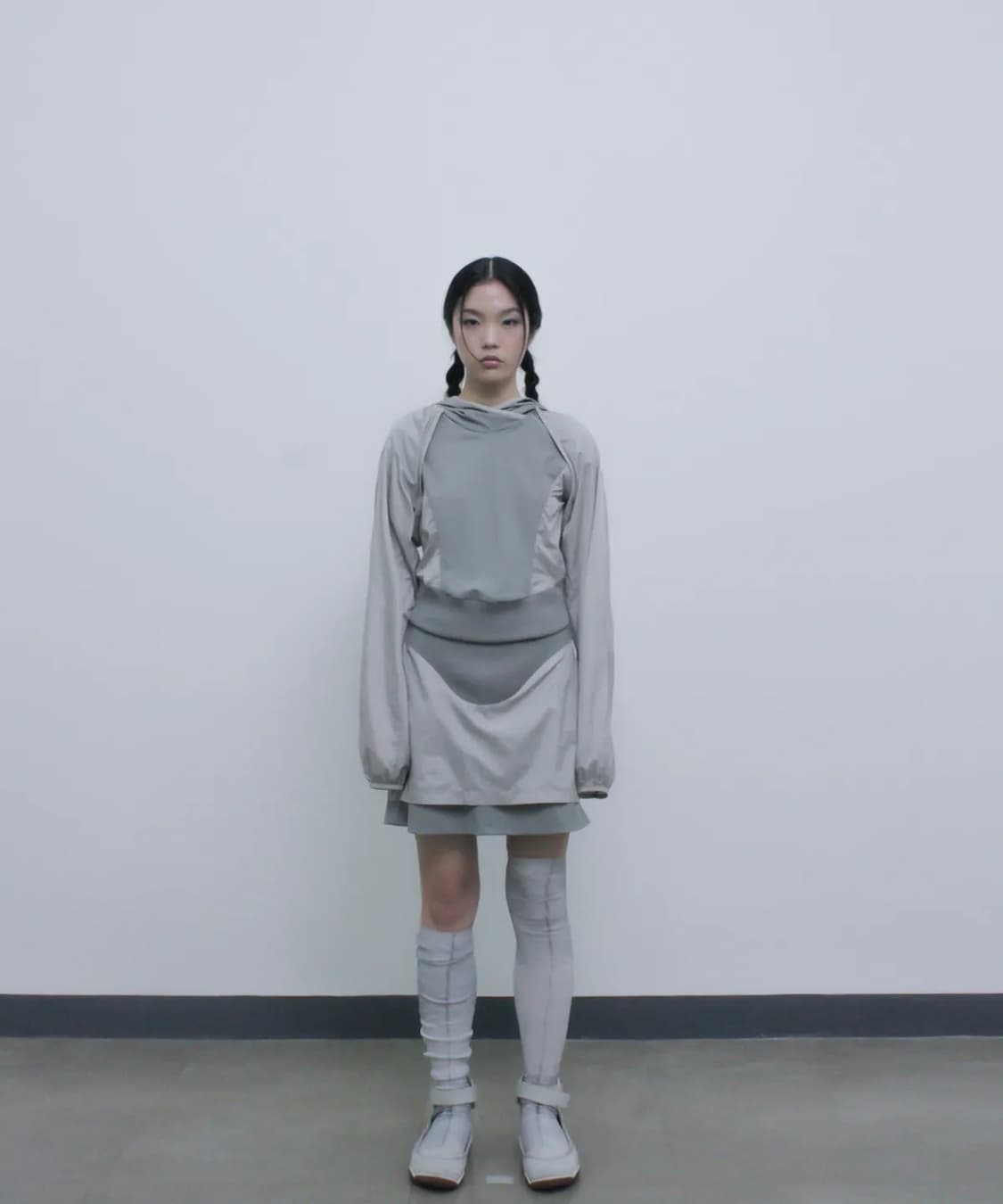 {정가 13.9} 오호스 투웨이 후디 볼레로 카키 상품이미지2