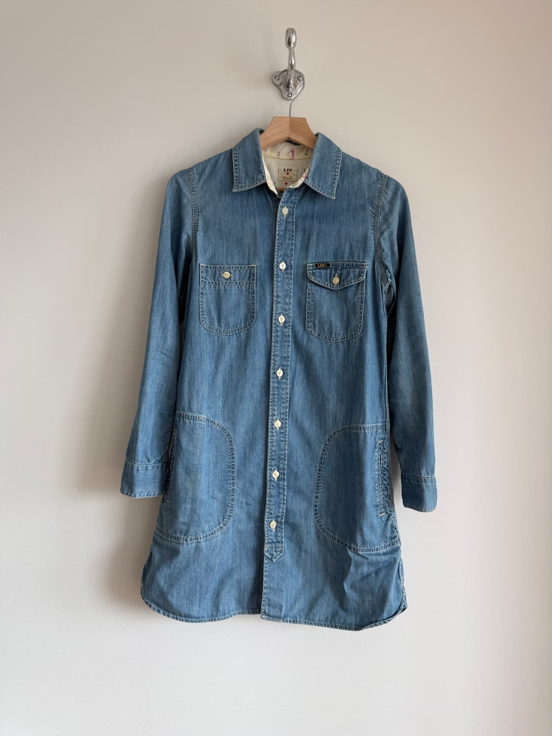 리(Lee) 데님 셔츠 원피스 상품이미지1