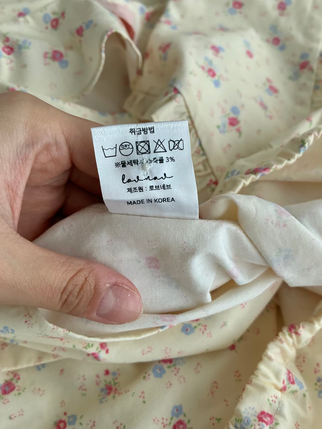 F) 로브네브 플라워 패턴 세일러 카라 블라우스 상품이미지6