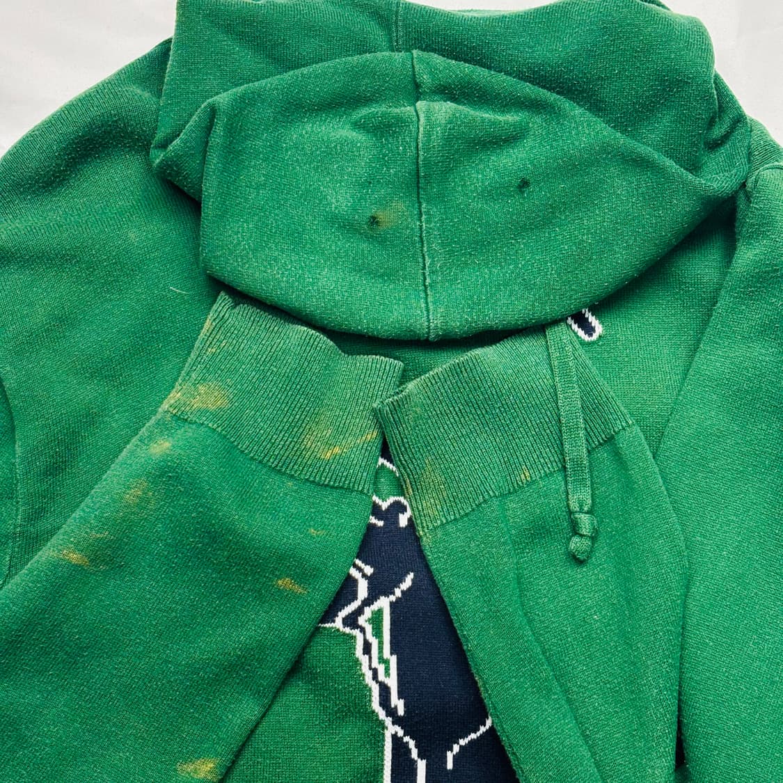 폴로 랄프 로렌 빅 포니 그린 코튼 니트 후드티 L 상품이미지10