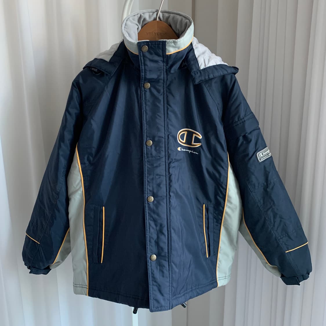 챔피온 CHAMPION 빈티지 바람막이 자켓 키즈 패딩 상품이미지2