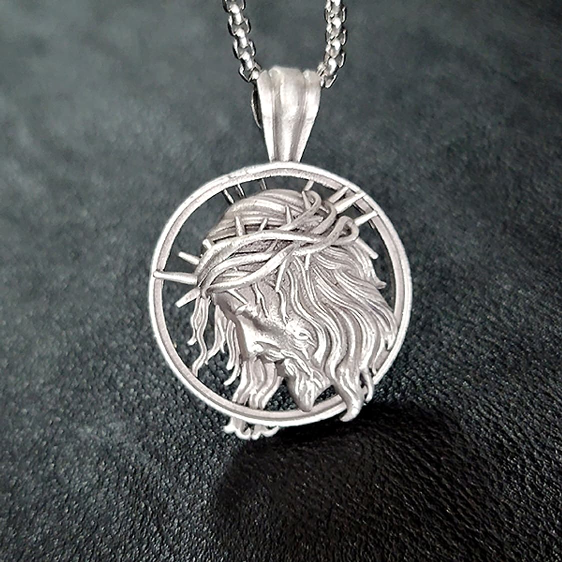 예슈아 주석 천주교 기독교 펜던트 클래식 예수 남자 목걸이 상품이미지8