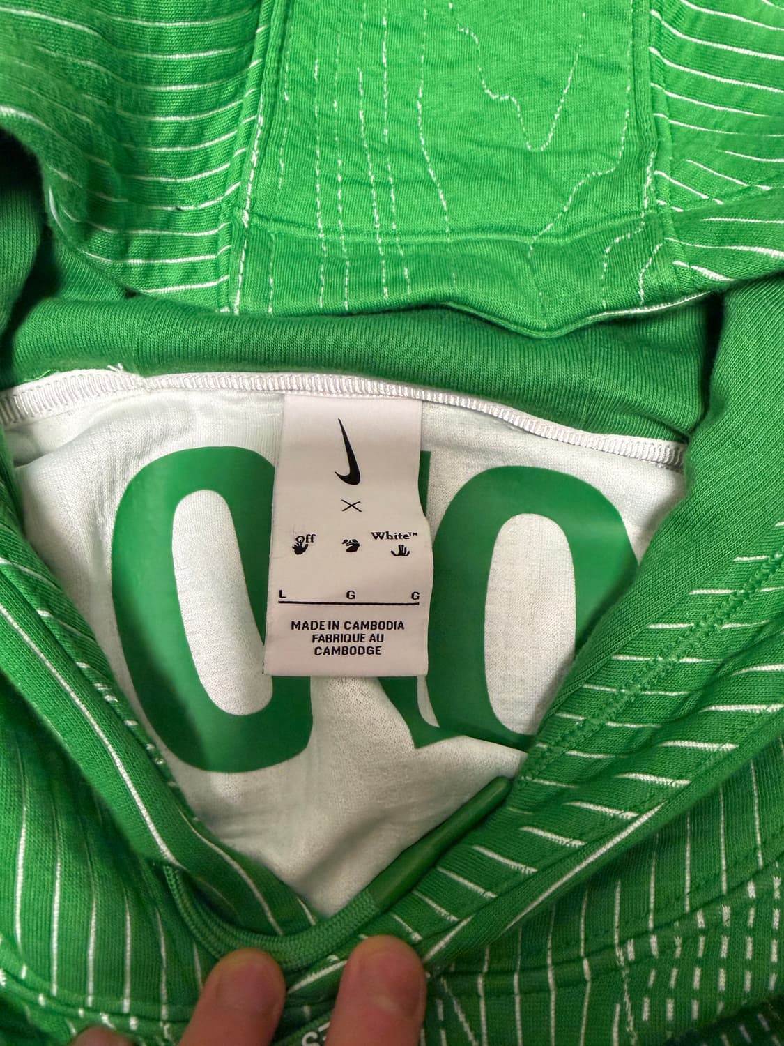 나이키 X 오프화이트 콜라보 후디 상품이미지4