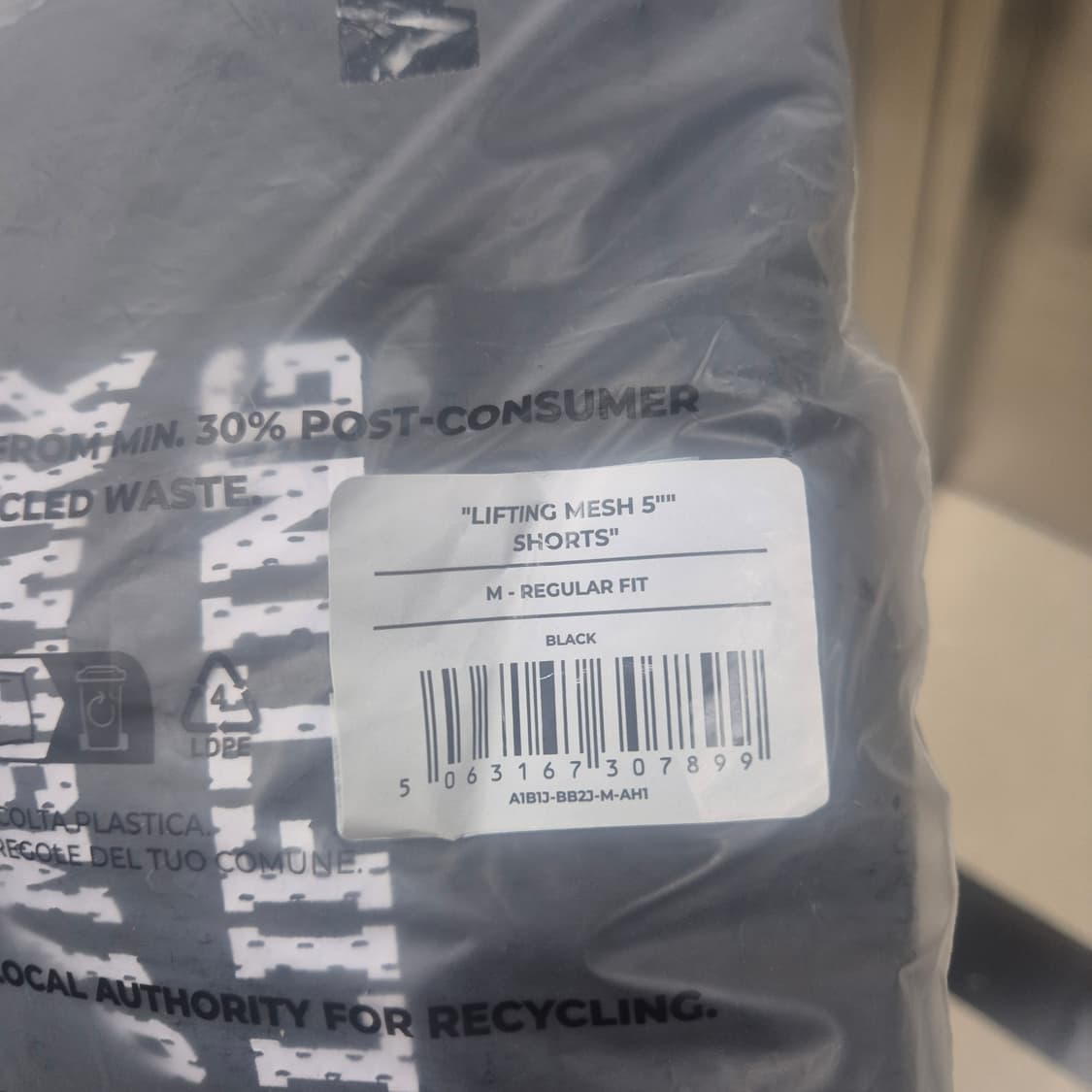 짐샤크 리프팅 메쉬쇼츠 블랙 5인치  상품이미지3