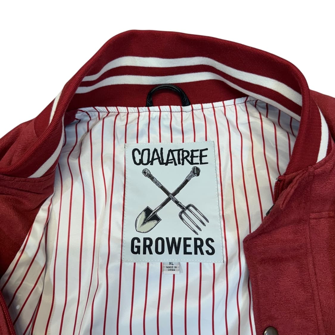 CoalaTree Growers 스웨이드 바시티 자켓 (2XL)   상품이미지6