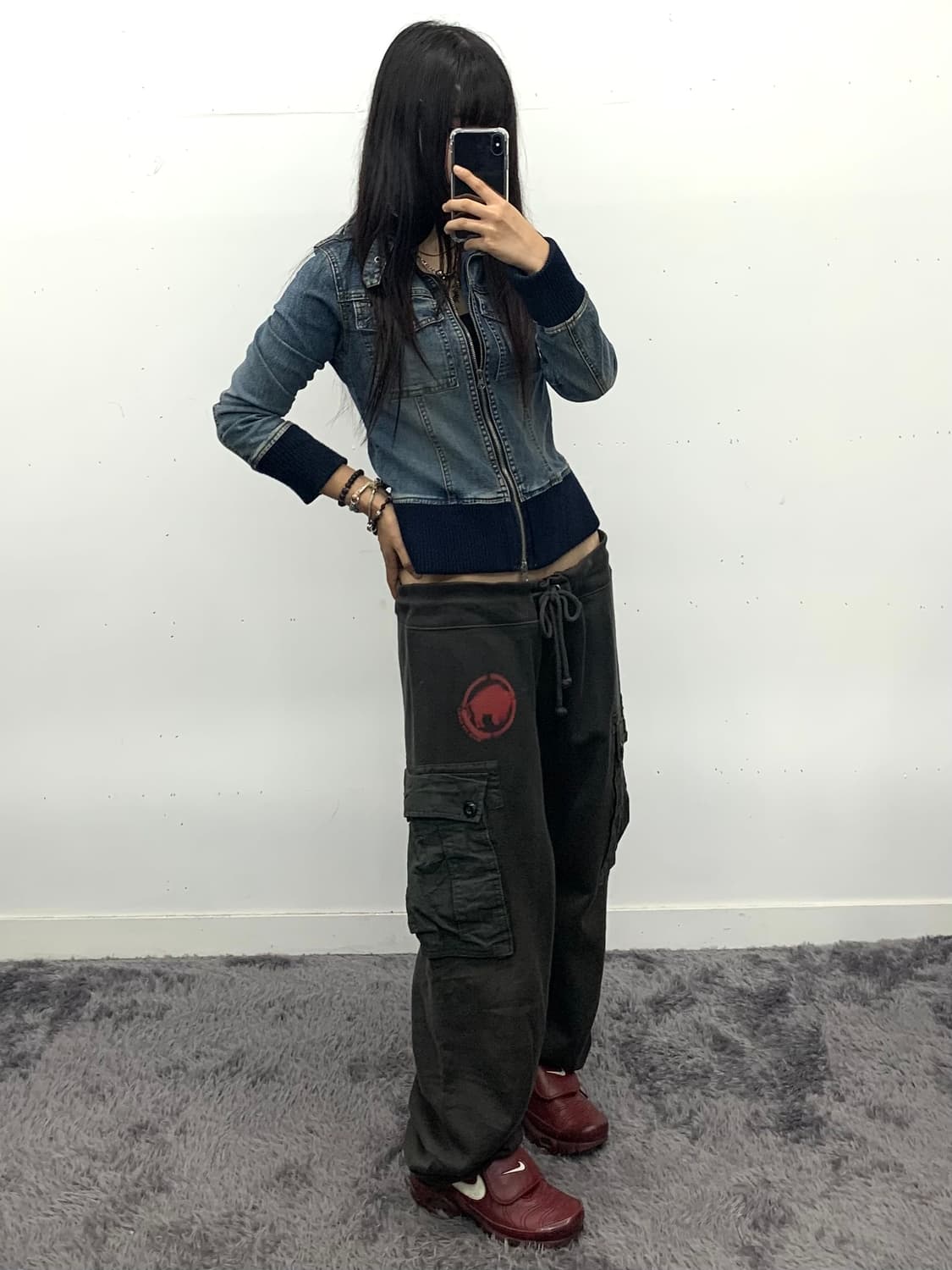 라이더 디테일 데님 자켓 상품이미지3