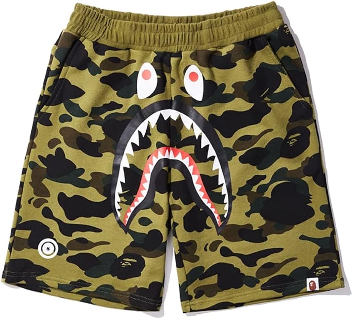 베이프 샤크 녹계 숏팬츠 새상품 상품이미지1