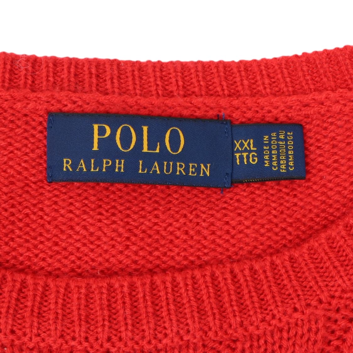 폴로 랄프로렌 우먼스 레드 울 니트 상품이미지8