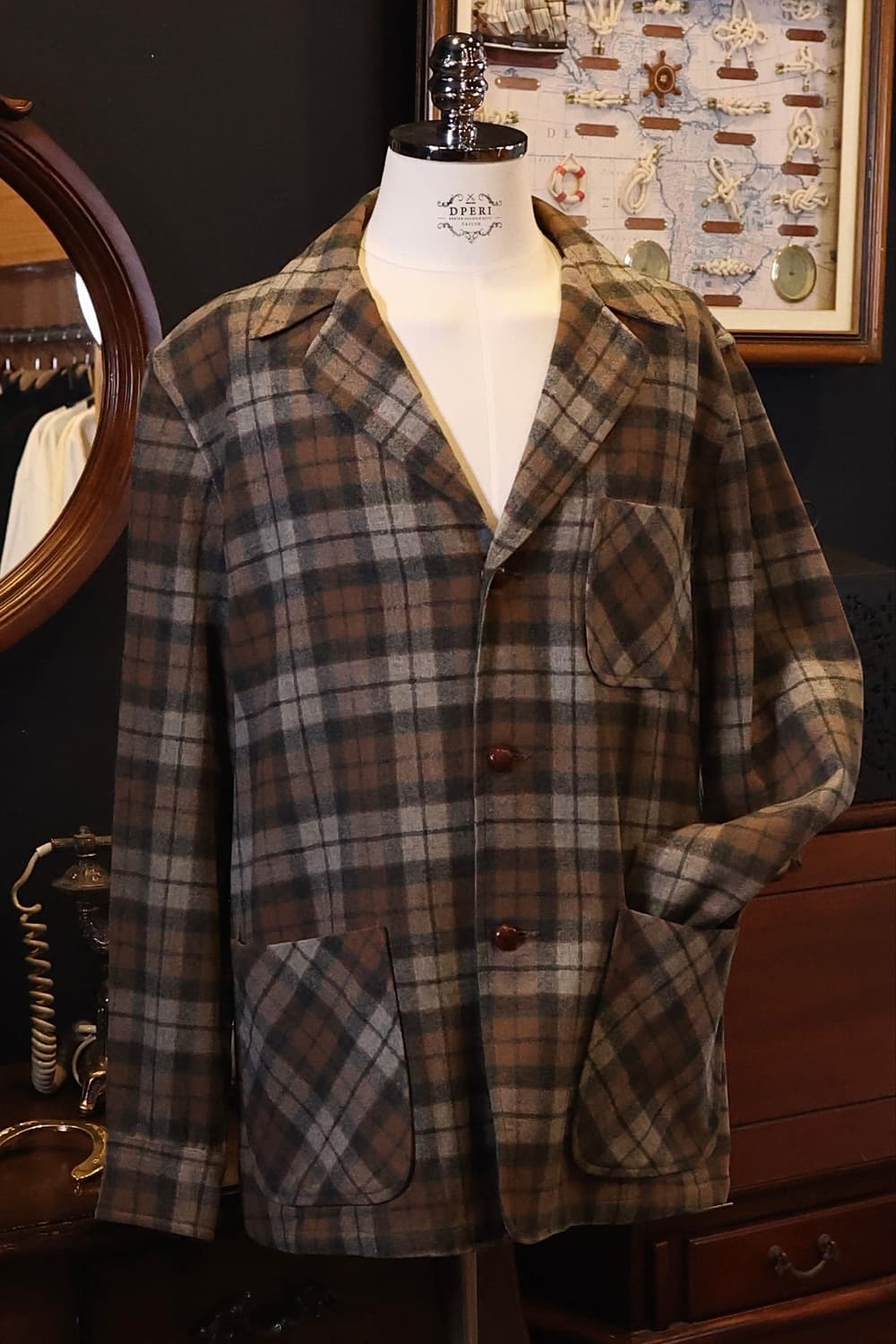 60s 빈티지 팬들턴 울 자켓 made in USA 상품이미지7