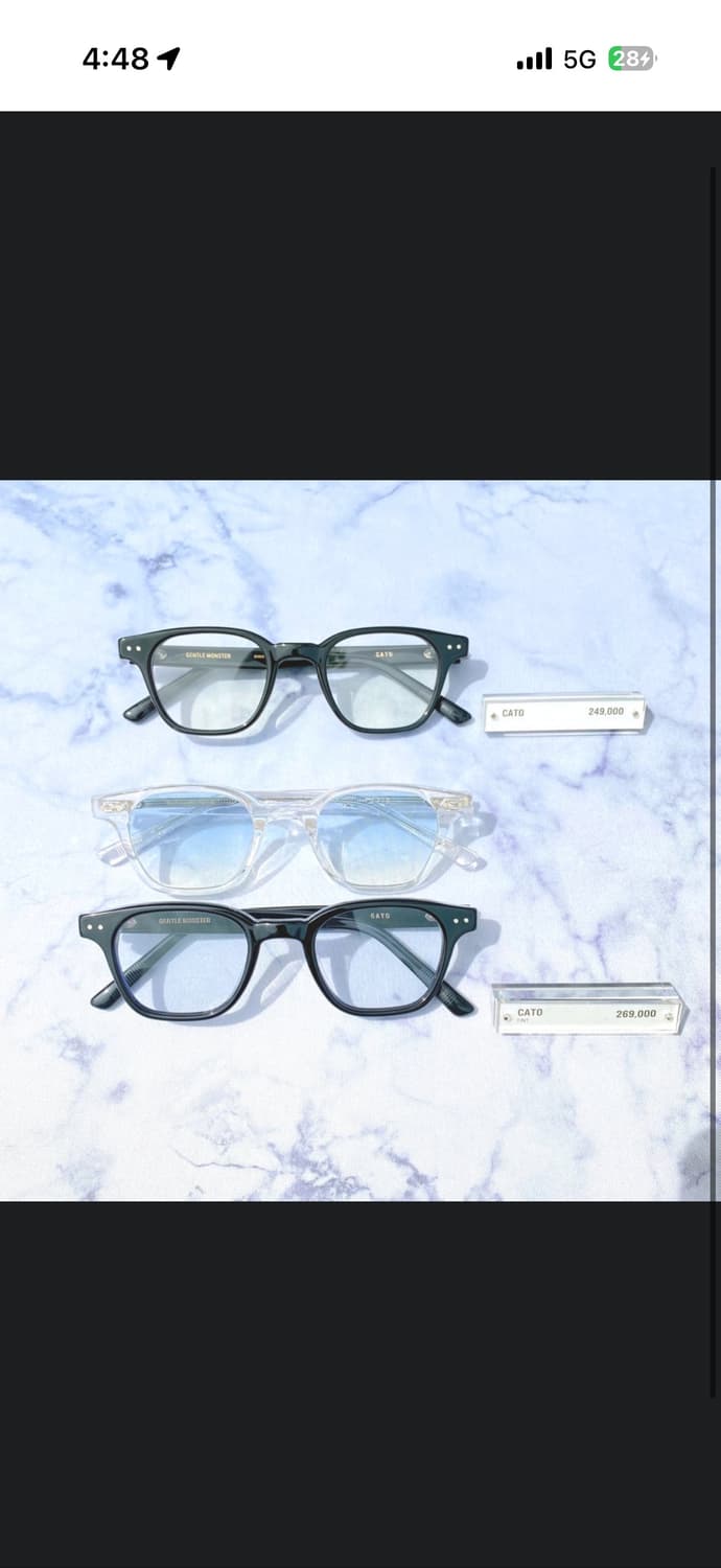 젠틀몬스터 cato 틴트선글라스 투명 상품이미지8