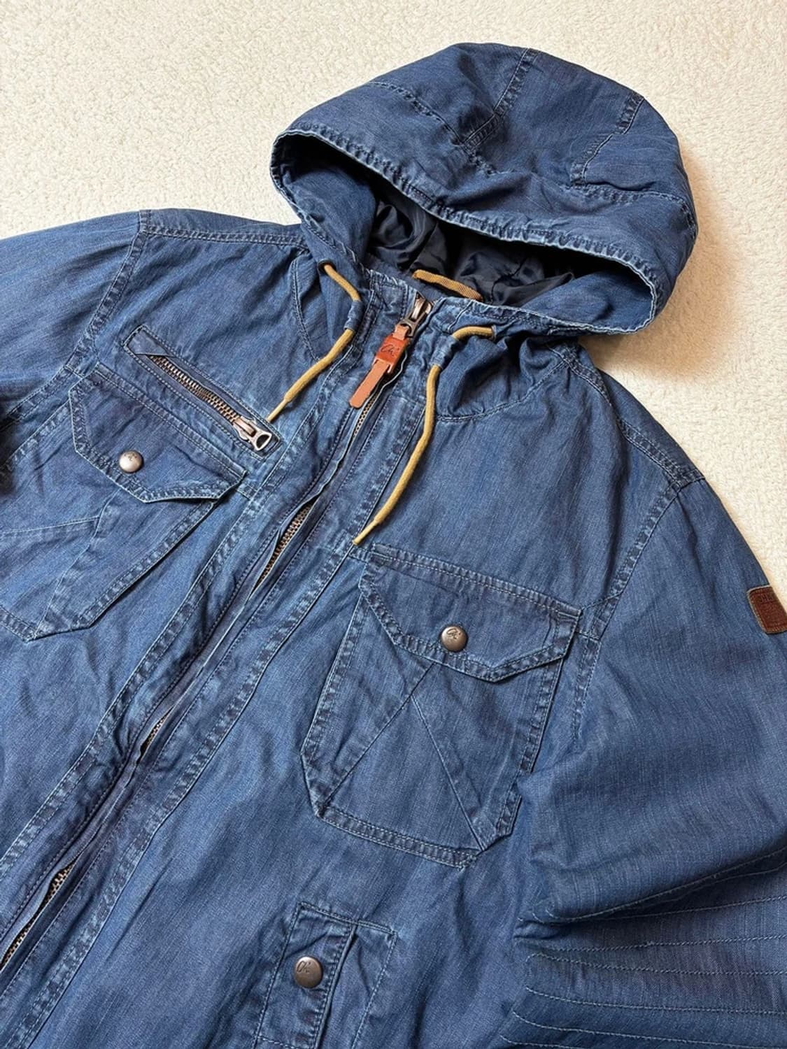 CHASIN 00's 재팬 유틸리티 후디 데님 자켓 PN7022 상품이미지2