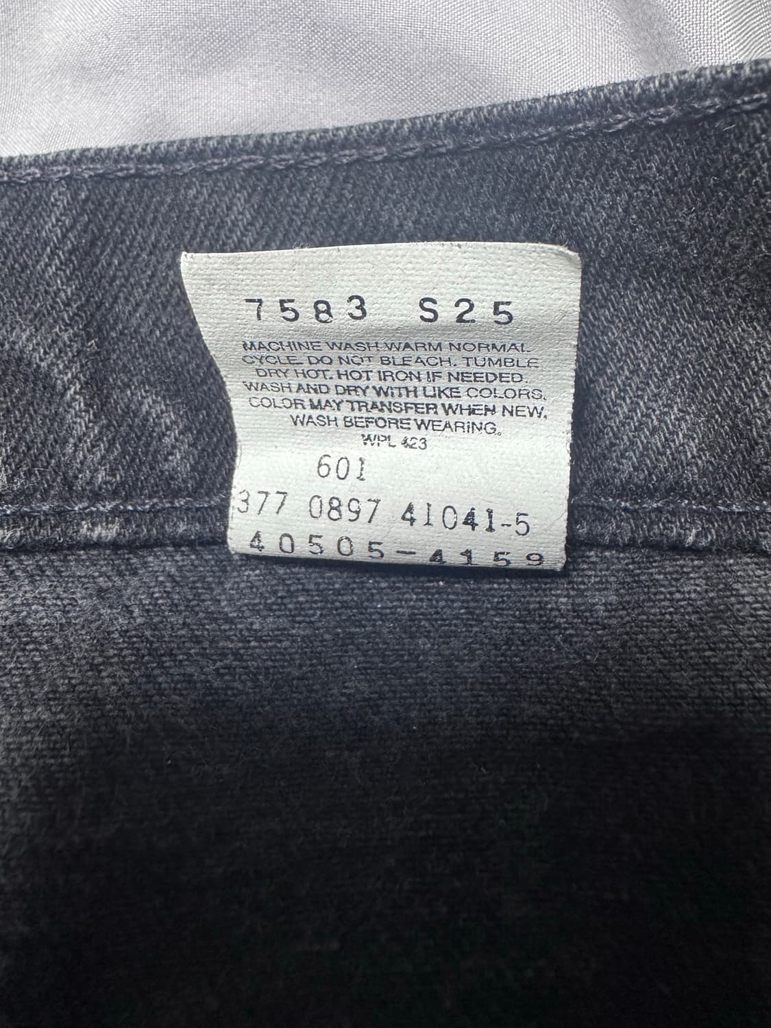 90’s 리바이스 505 오렌지탭 흑청 36x30 상품이미지4