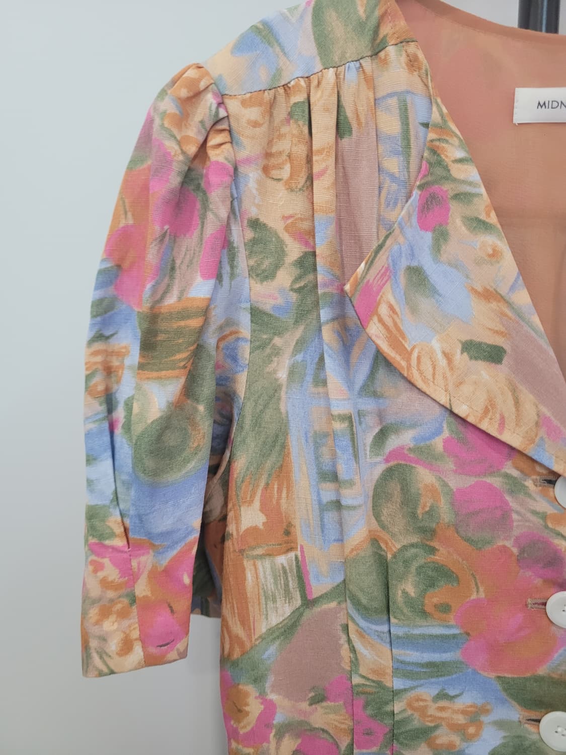 미드나잇서커스 플라워 패턴 린넨 원피스 55~66 상품이미지4