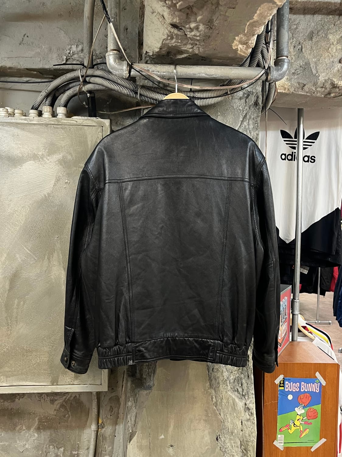 빈티지 양가죽 레더 가죽 자켓 블랙 100  #csz2773 상품이미지2