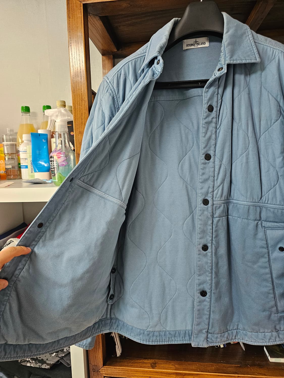 스톤아일랜드 퀼팅 자켓 팔아요 105 xl 셔츠  상품이미지5