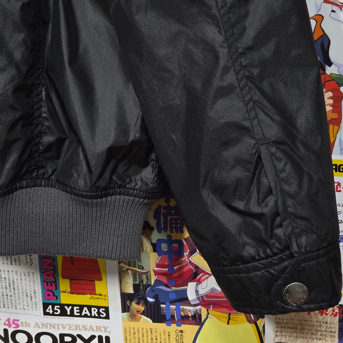 빈티지 락시크 펑크 블랙 누빔 점퍼 상품이미지7