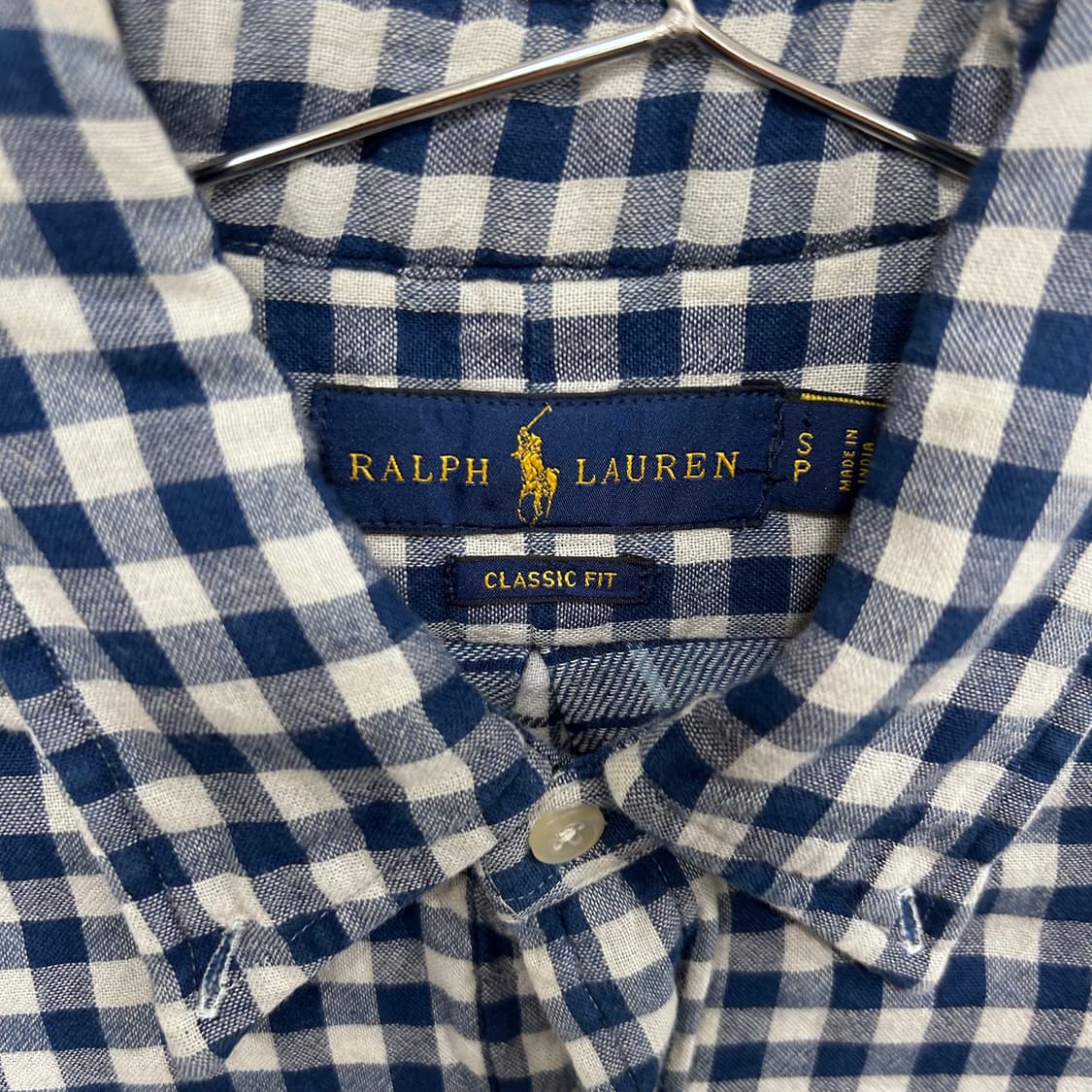폴로 랄프로렌 클래식핏 코튼 깅엄체크 셔츠 상품이미지3