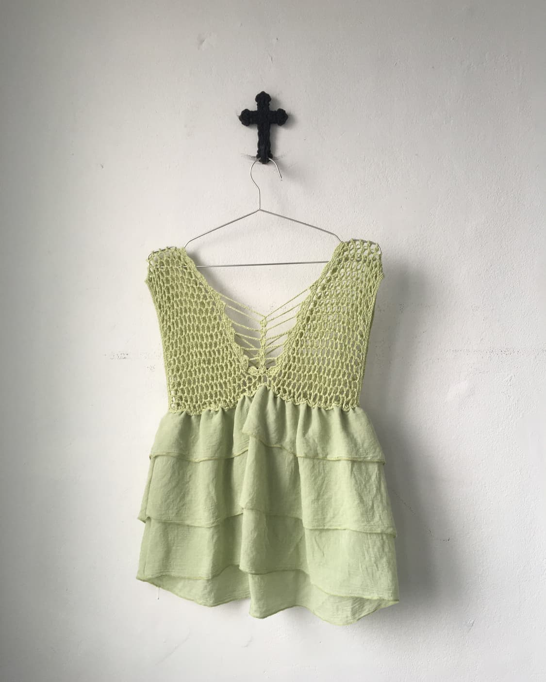 Net layered frill top 상품이미지3