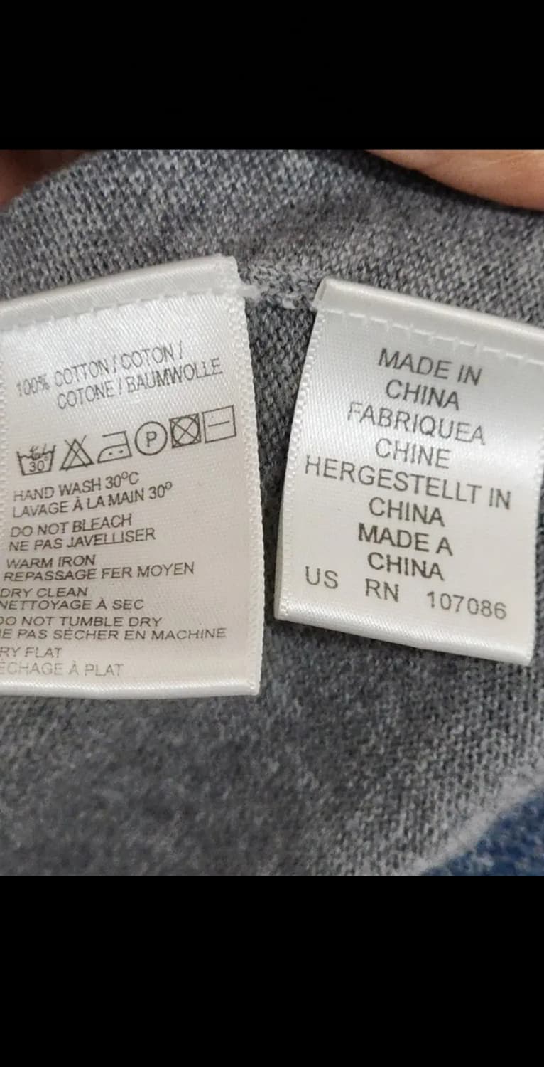 (M) 폴스미스 니트 그레이 얼룩말 스웨터 브이넥  상품이미지6