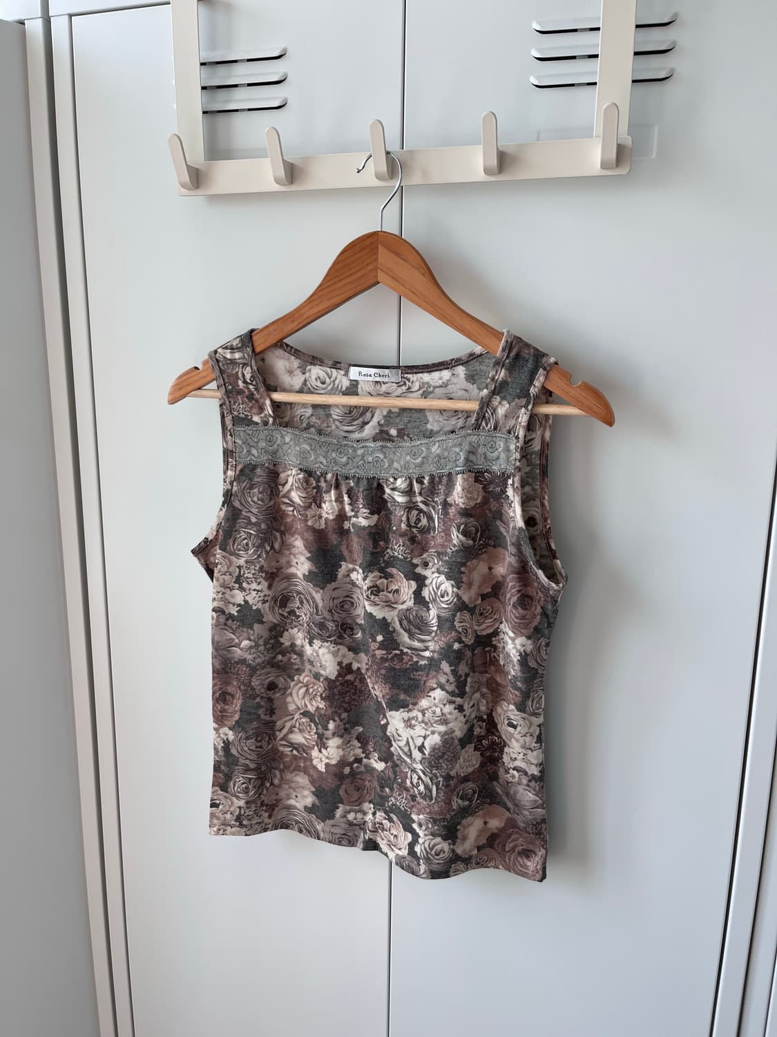 Rosa cheri 로사체리 장미 레이스 스퀘어넥 슬리브리스 상품이미지1