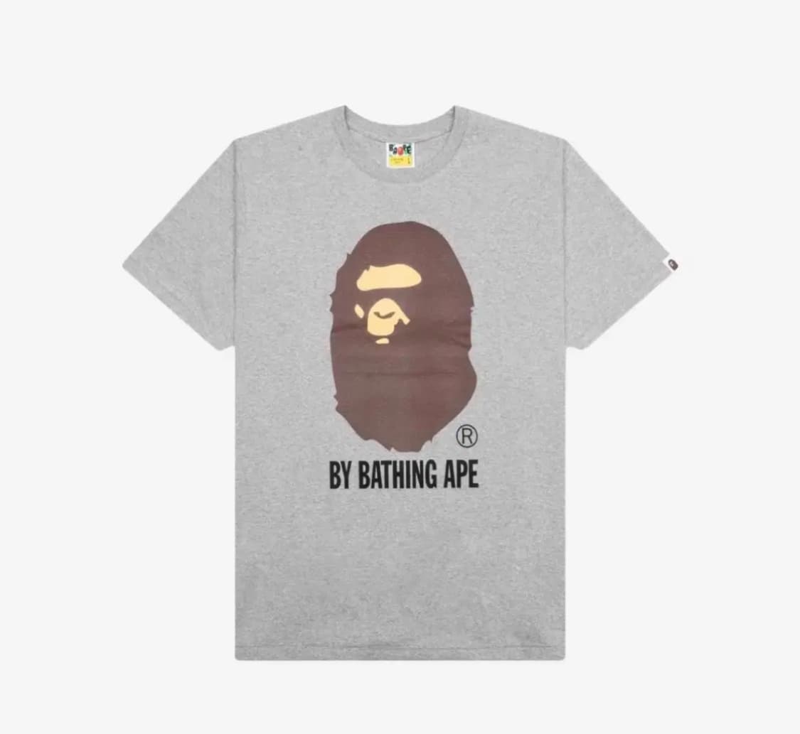 베이프 바이 베이싱 에이프 반팔 그레이 상품이미지1