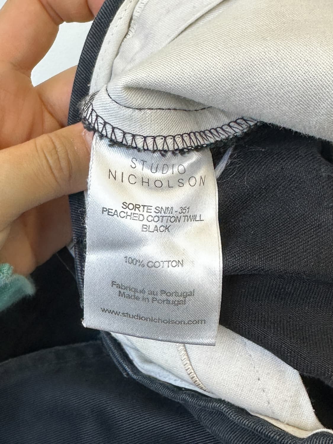 스튜디오 니콜슨 Sorte Snm-351 피치드 코튼 팬츠 상품이미지7
