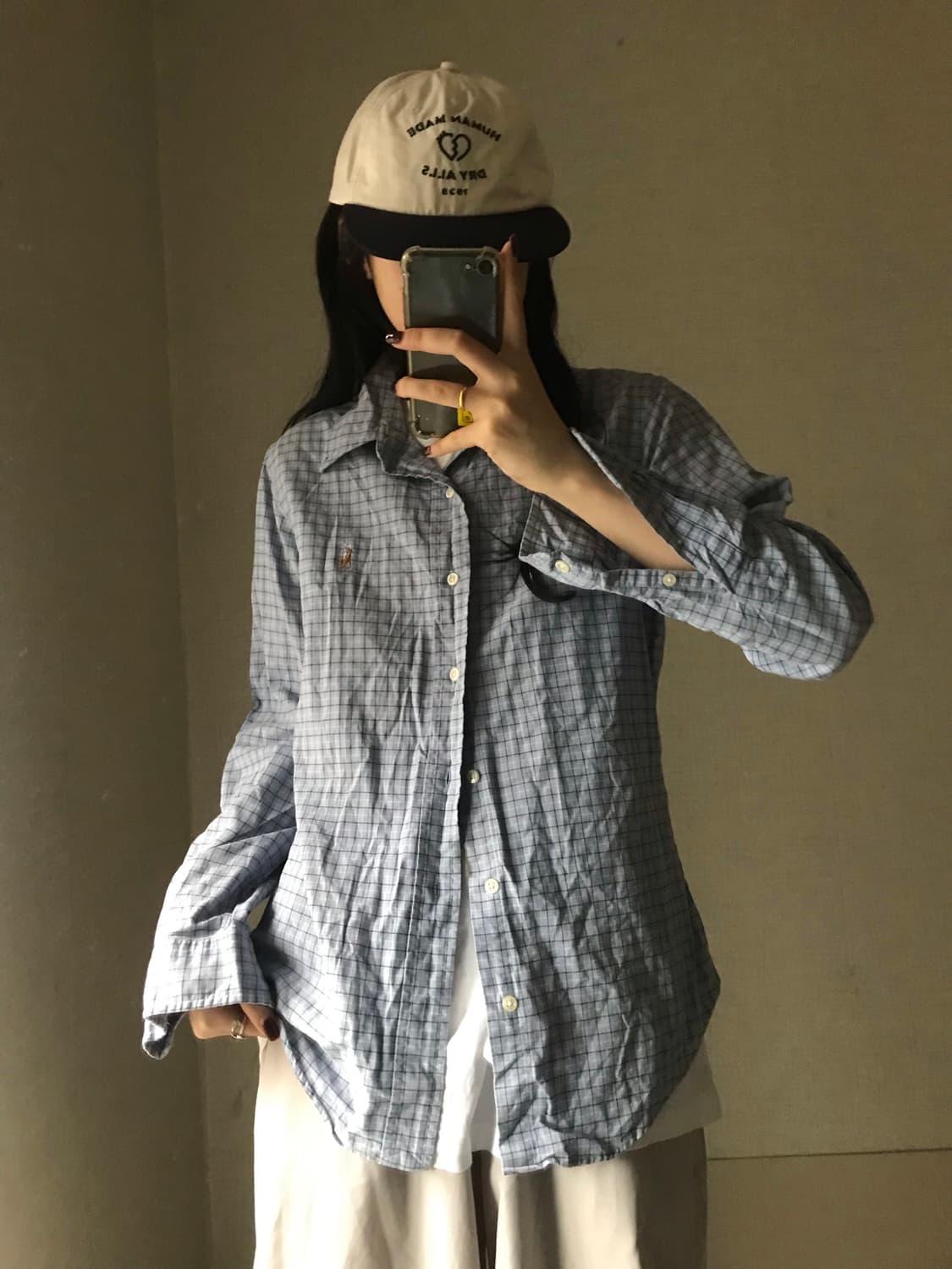폴로 연하늘 멀티포니 체크셔츠 상품이미지4