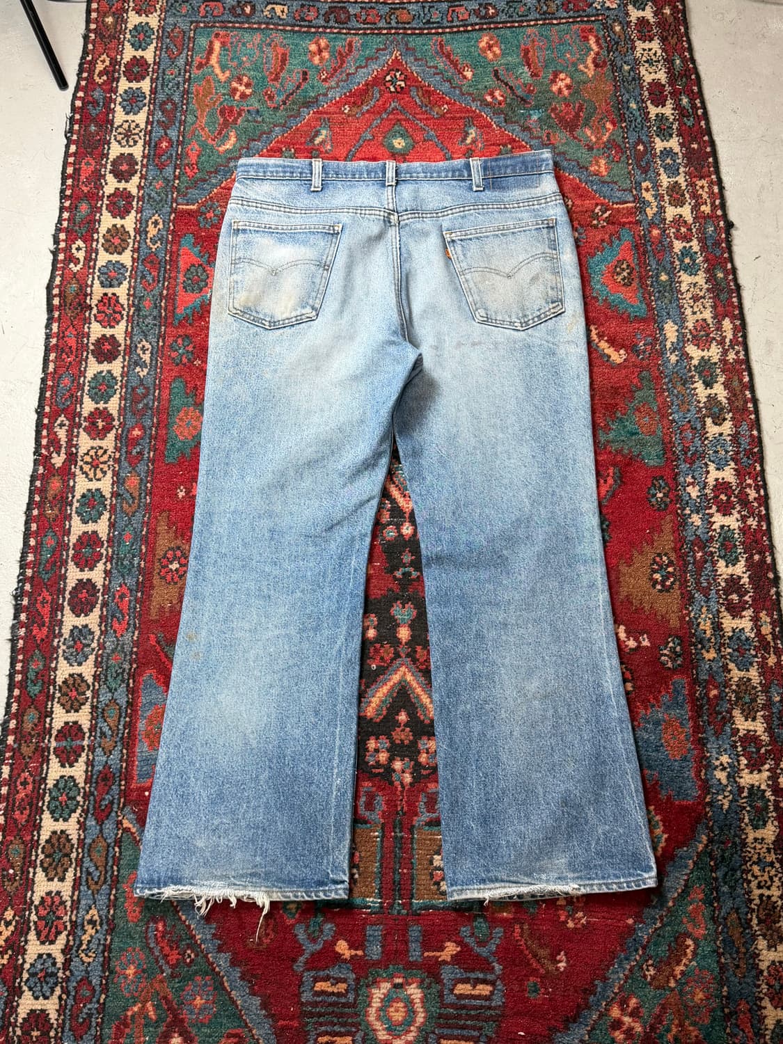 80's USA Made 빈티지 리바이스 517 오렌지탭 부츠컷 상품이미지3