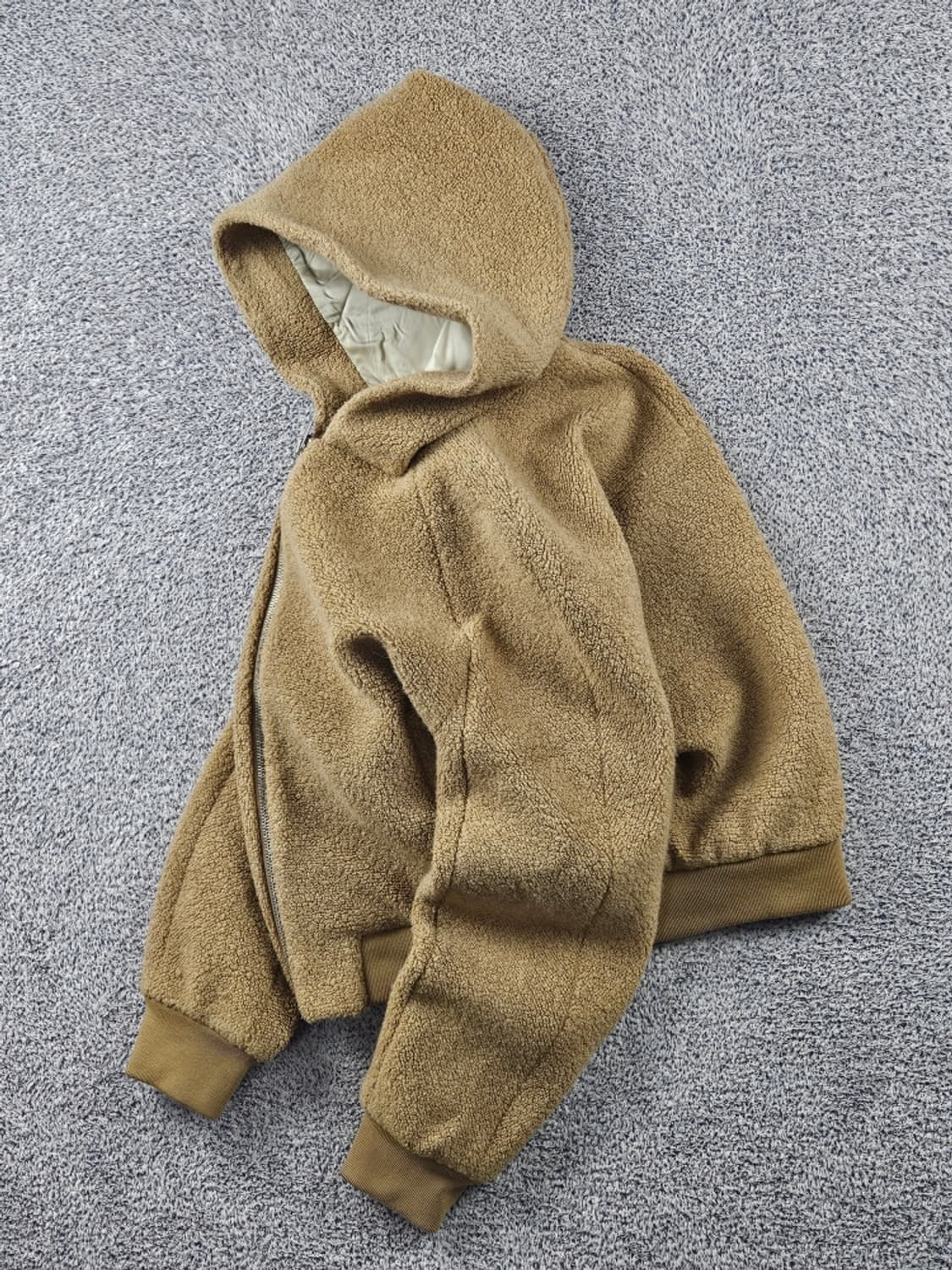 띠어리 부클 플리스 크롭 후드 집업 ( S ) / 11279 상품이미지3