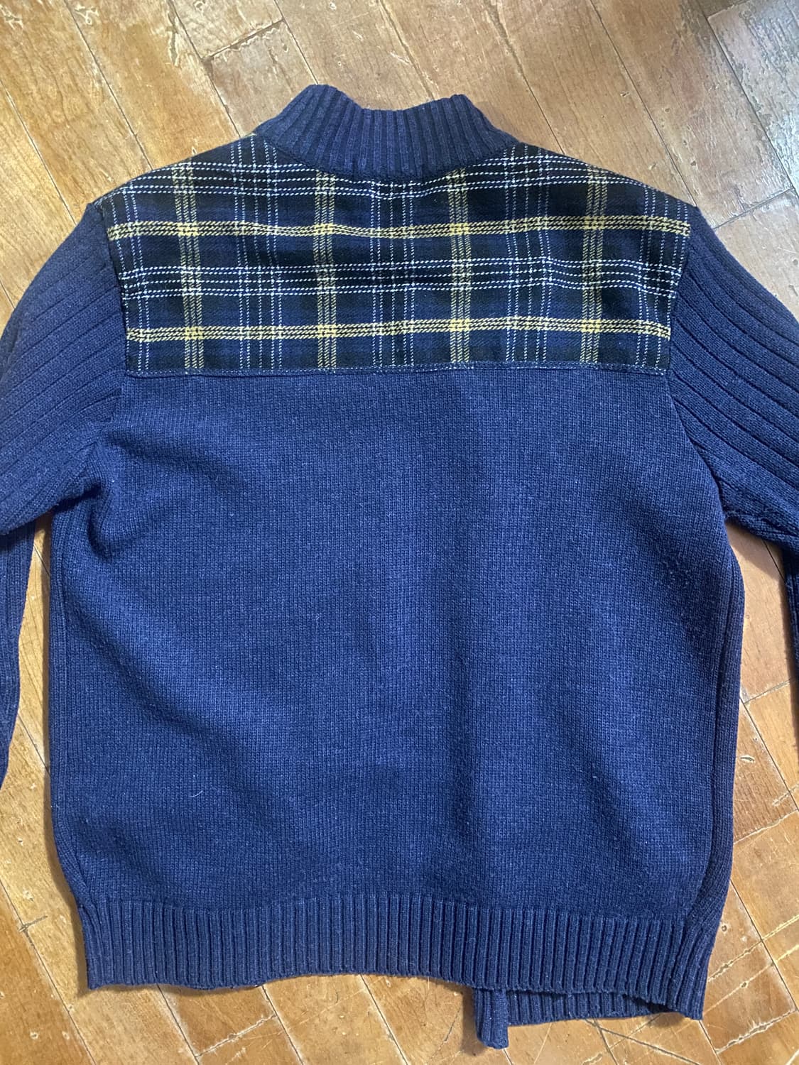 빈폴 남성 네이비 니트 집업 XL  (105) 상품이미지4