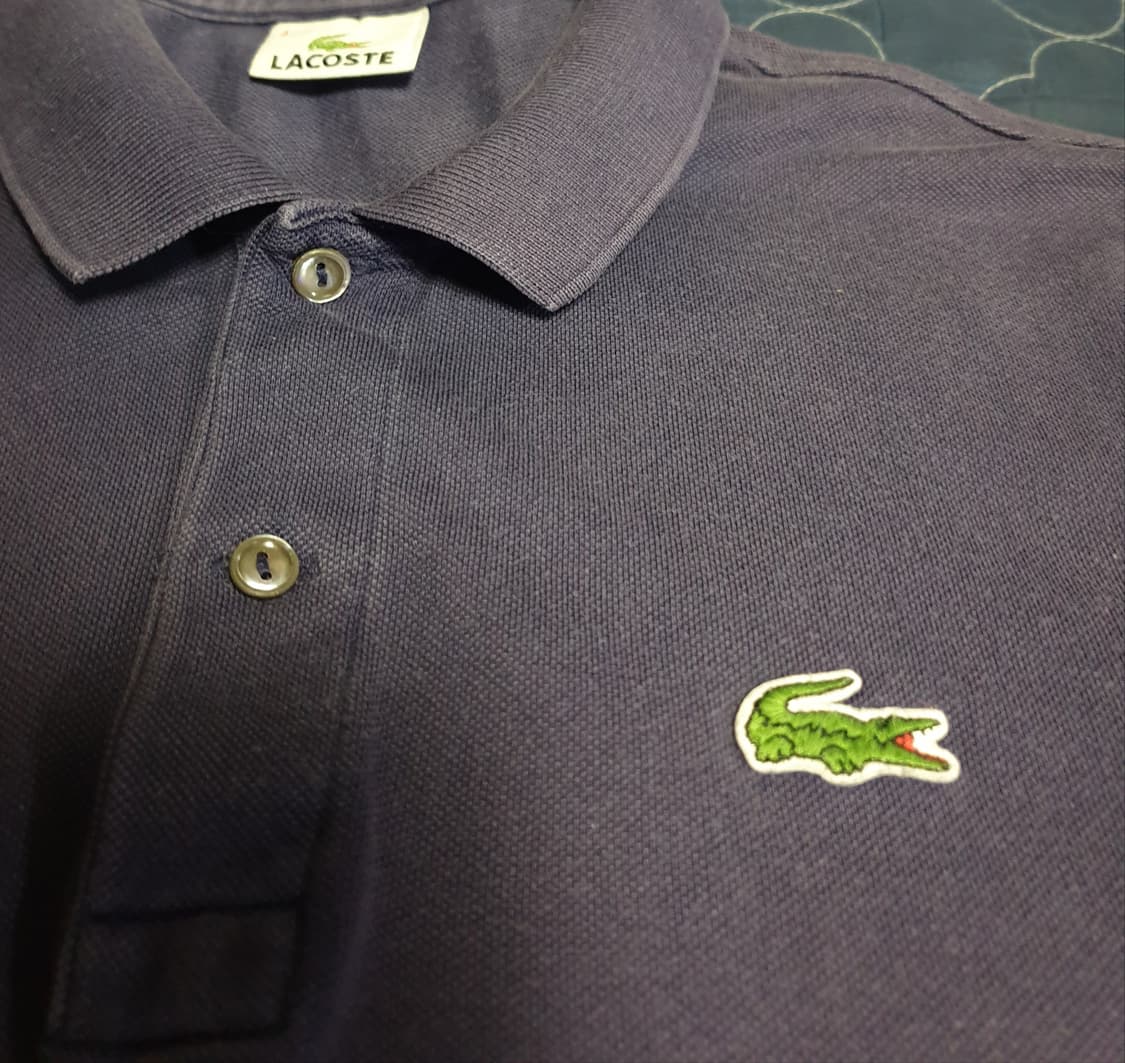 (동일드방레) 라코스테 우먼 빈티지 코튼 반팔 카라티 퍼플 (L) 상품이미지2