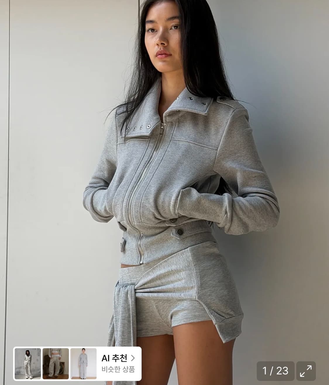 Odor Tie short pants - Grey 타이숏팬츠 상품이미지1