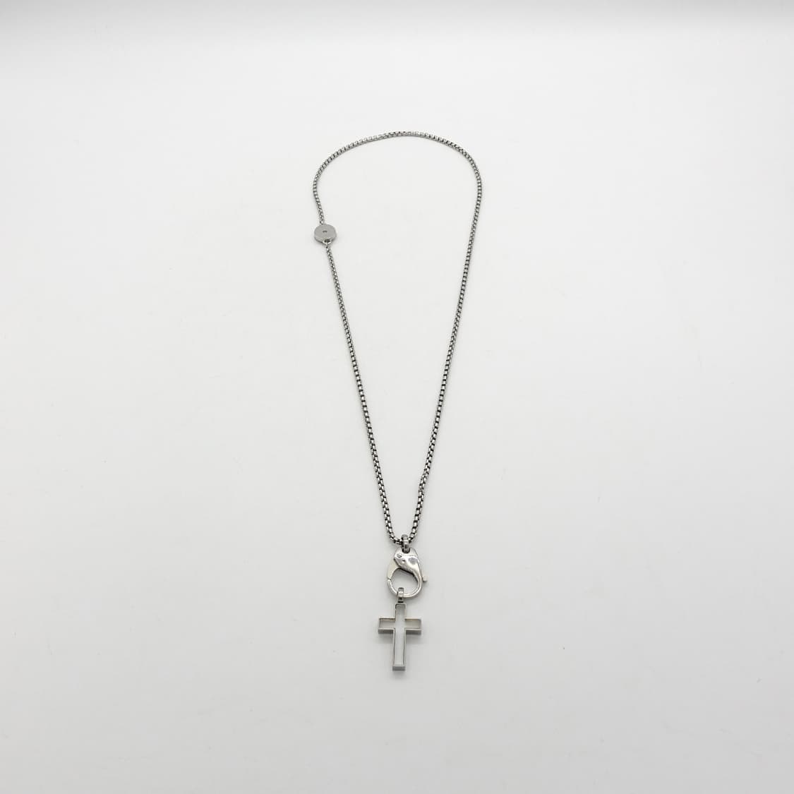 DIESEL 디젤 투명 크로스 십자가 목걸이    상품이미지3
