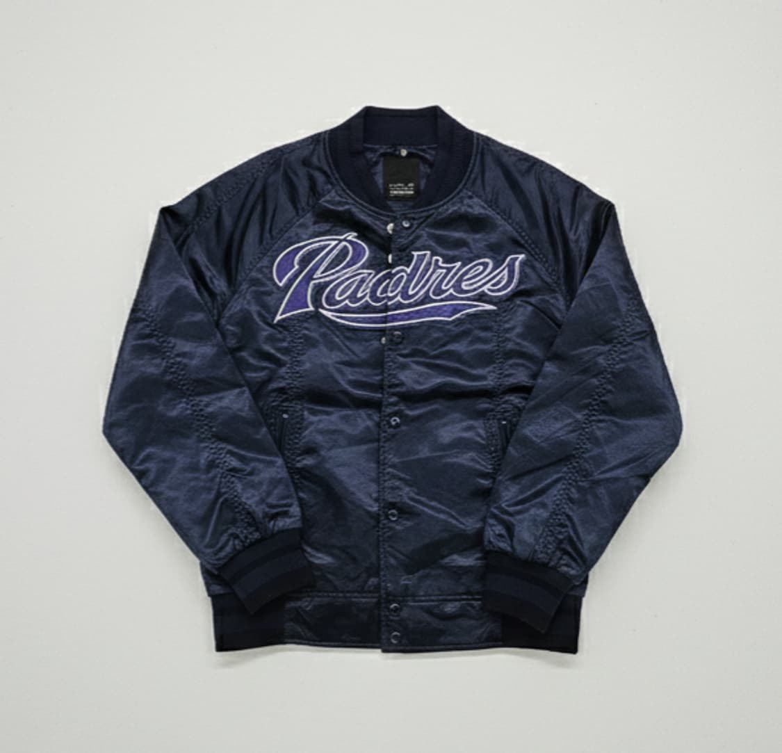 MLB 새틴 바시티 자켓/빈티지 00's/뉴욕 양키즈 상품이미지1