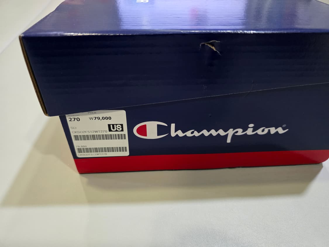 챔피온 클래식 흰색 스니커즈 270 새상품 상품이미지5