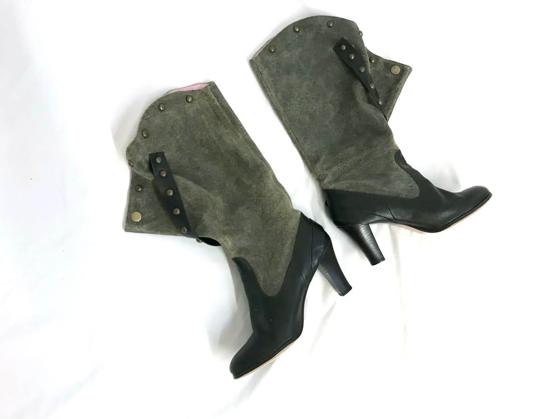 Khaki stud 2way western boots 상품이미지3