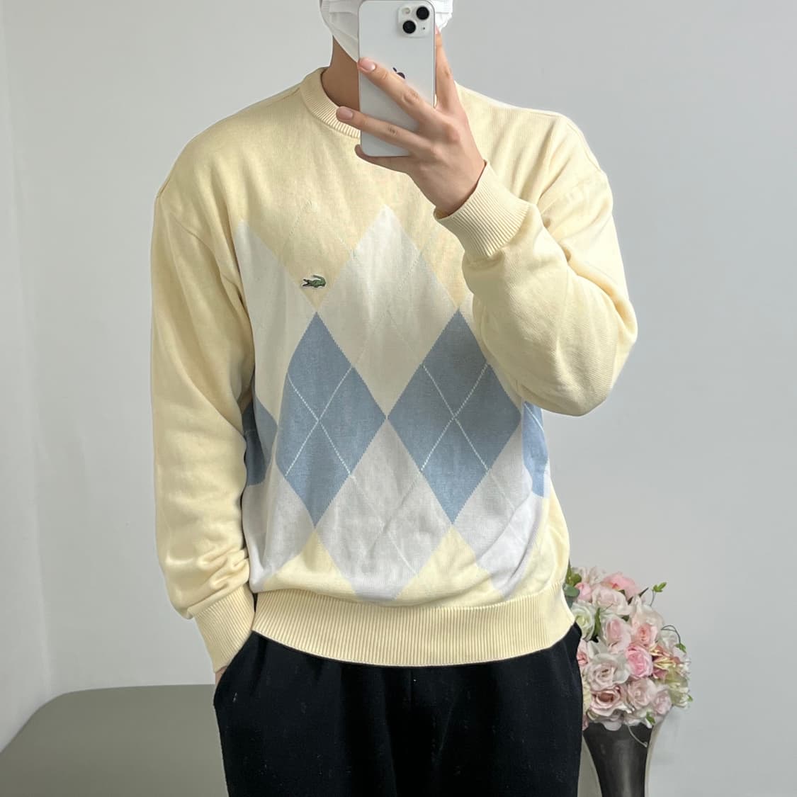 라코스테 아가일 니트 (남녀공용 상품이미지2