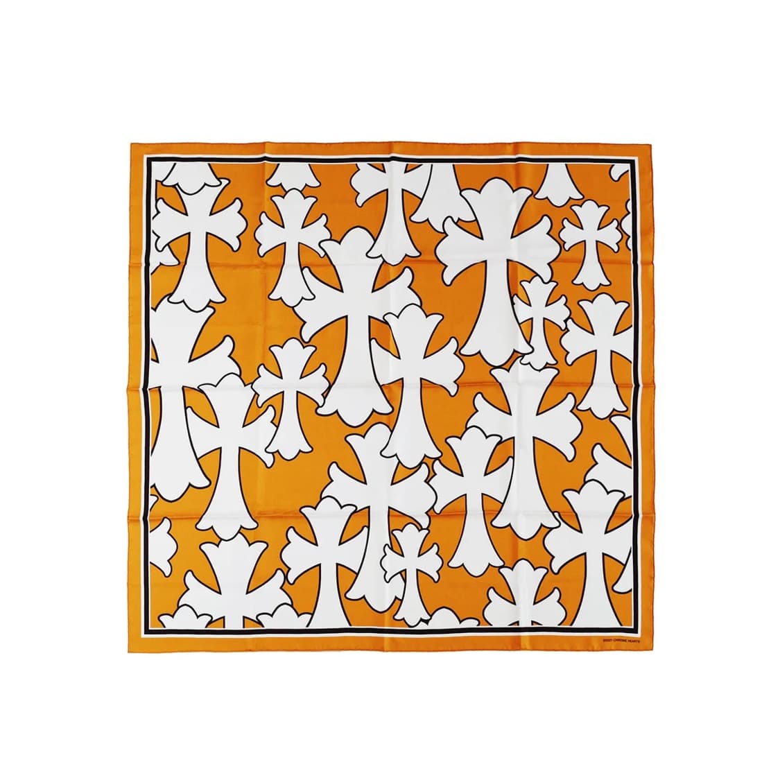 Chrome Hearts Cross Silk Scarf Orange 상품이미지1
