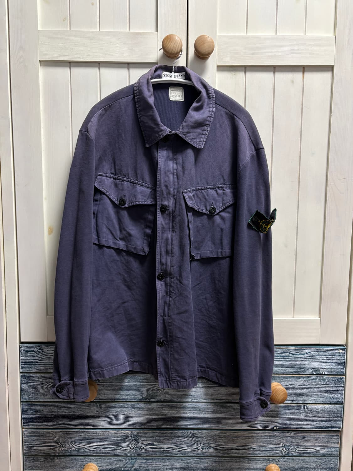 97년도 스톤아일랜드 셔츠 실측 m사이즈 리리지퍼 상품이미지1