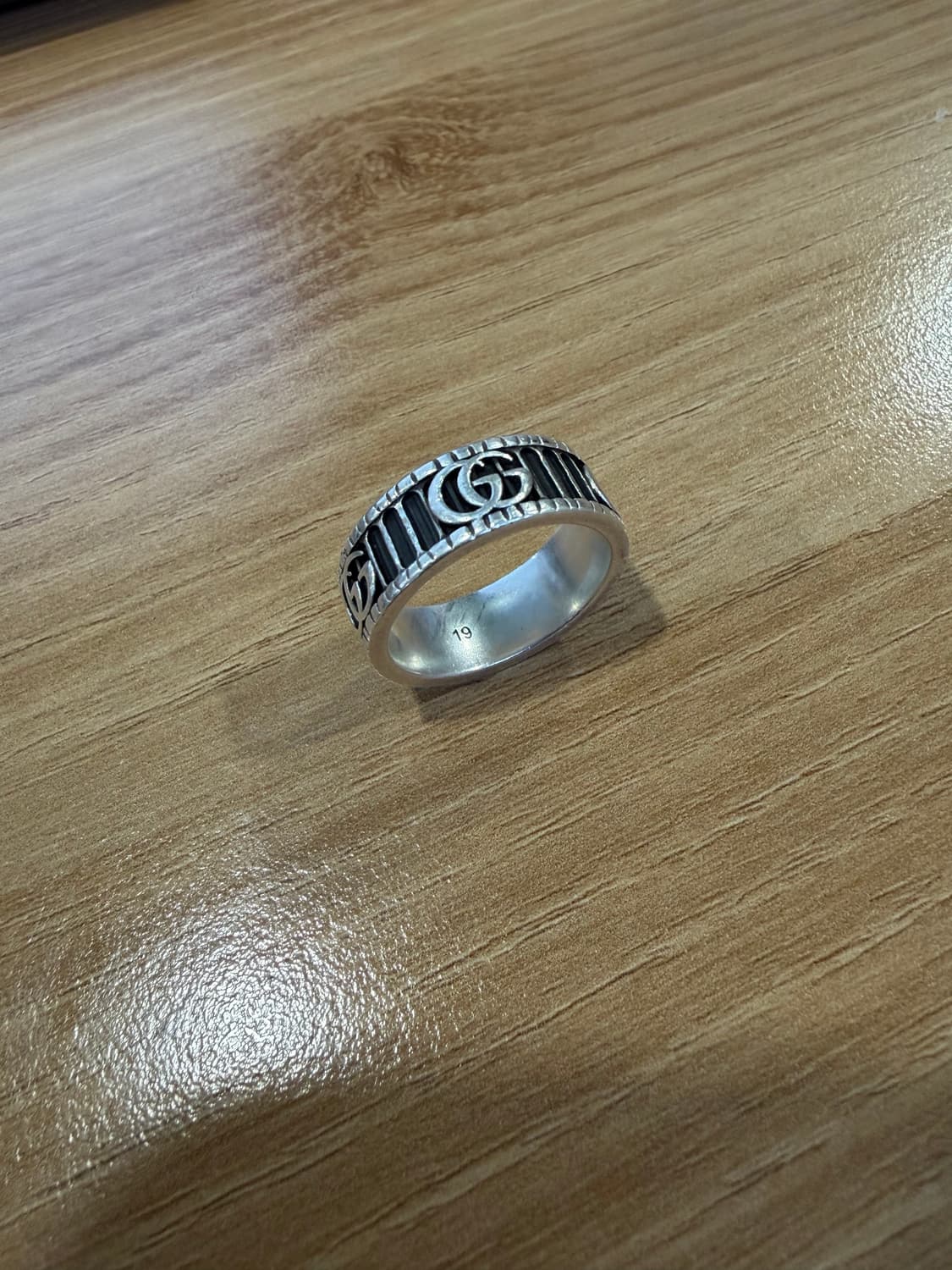 구찌 GG 마몽 더블 G 실버 반지 19호 상품이미지1