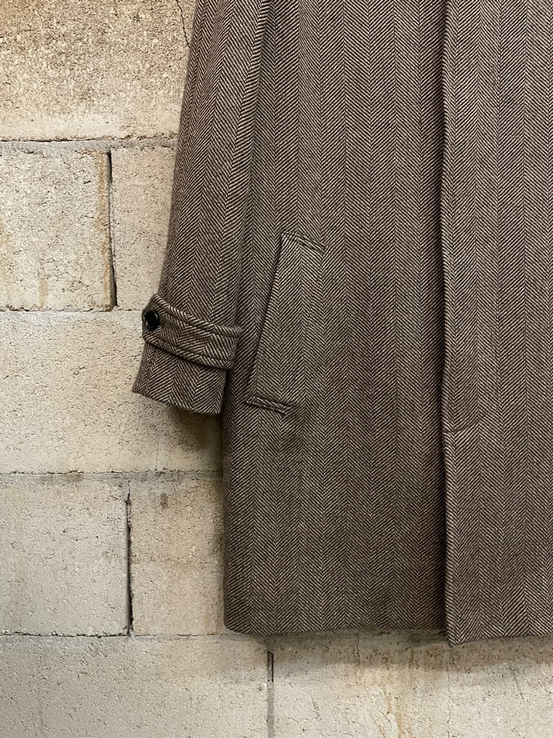 브룩스 브라더스 안젤리코 해링본 발마칸 코트 상품이미지4