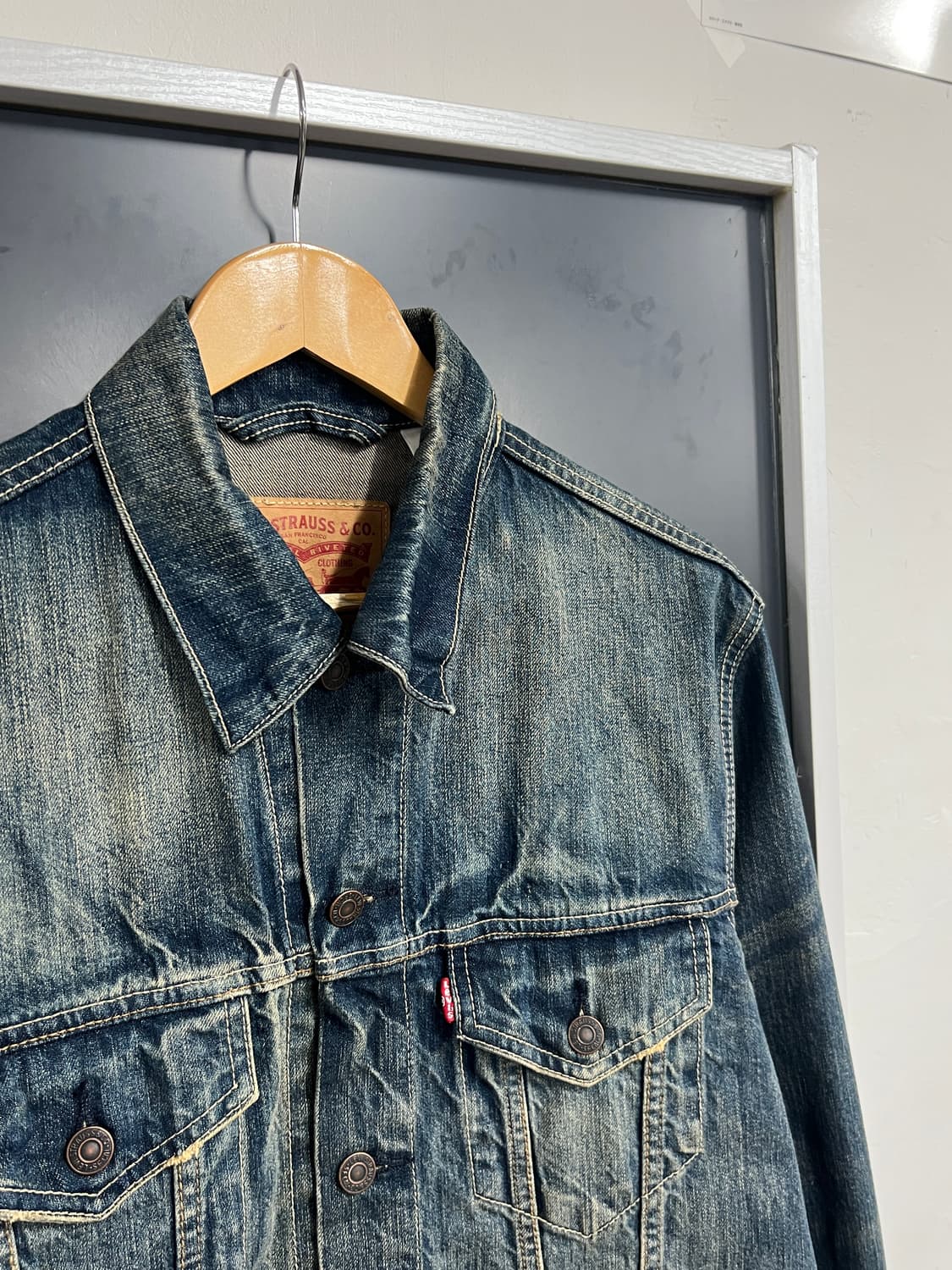 Levis 리바이스 워싱 트러커 데님 자켓 상품이미지2